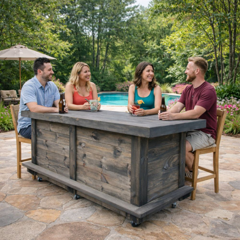 Modern Corner Home Commercial Beverage Station Unit