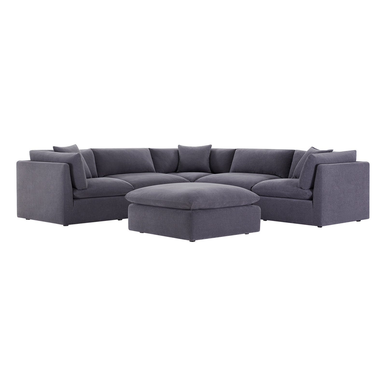 Annabella Sectional, Willow Zinc Performance Chenille
