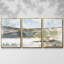 Western Lake Study II, reproduction sur toile 3 pièces-2024205798-2024205796