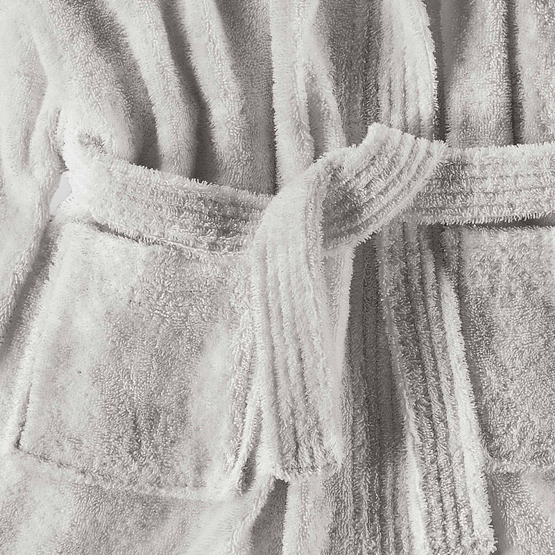 Peignoir à capuche Clean Design Home Youth, M, Gris