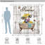 Ensemble de rideau de douche en polyester 13 pièces + crochets Viresh