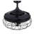 48" Retractable Blade Ceiling Fan with Light and Remote, Industrial Fandelier Ceiling Fan, Patented Design Technology, Stronger Thicker Blades, Oil Rubbed Bronze