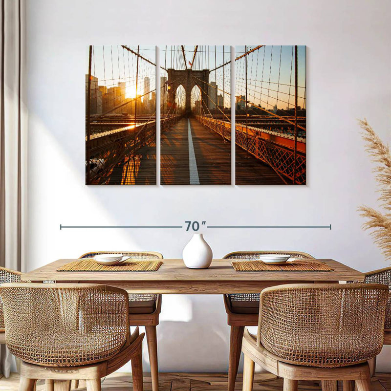 Radiant Brooklyn Bridge, H 36 po x l 57 po