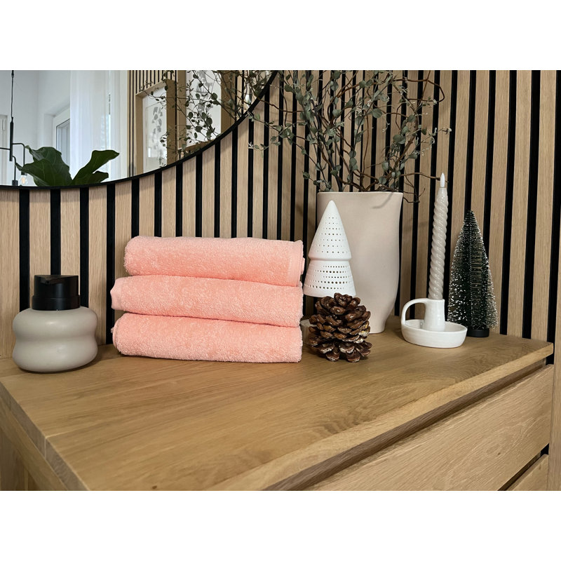 Midweight Hand Towel, Apricot