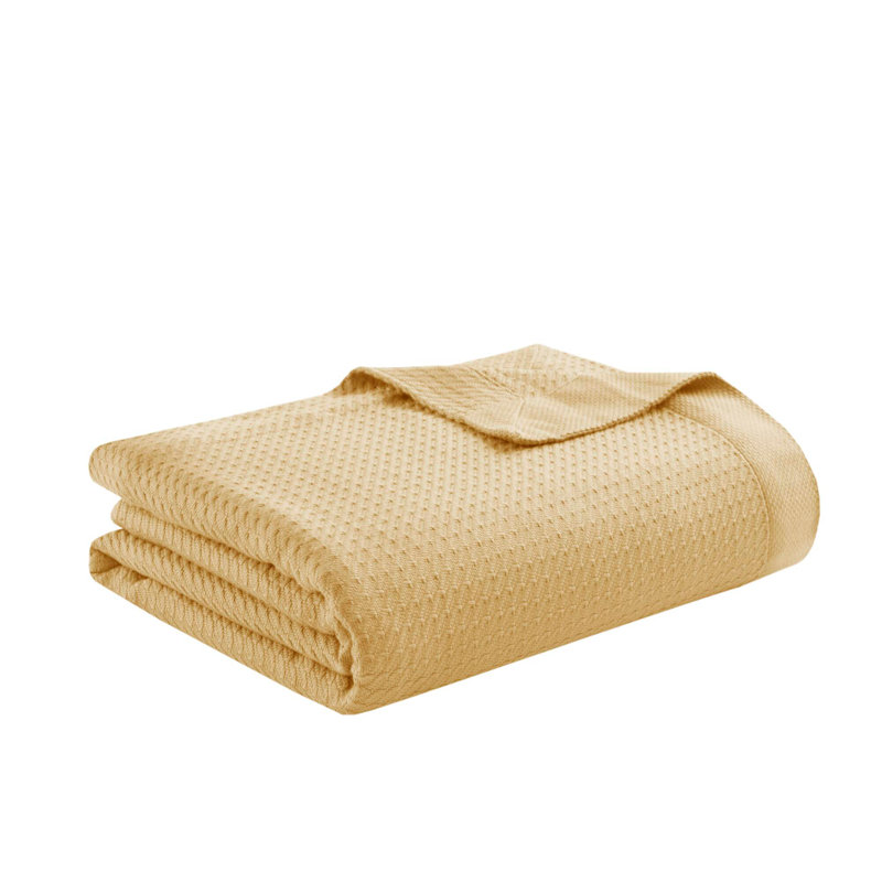 Couverture 1 pièce, Lit simple, Mustard