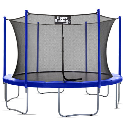 Ensemble de trampoline pour la cour extérieure / extérieure 14 pi avec système d'enclos de sécurité Machrus Upper Bounce