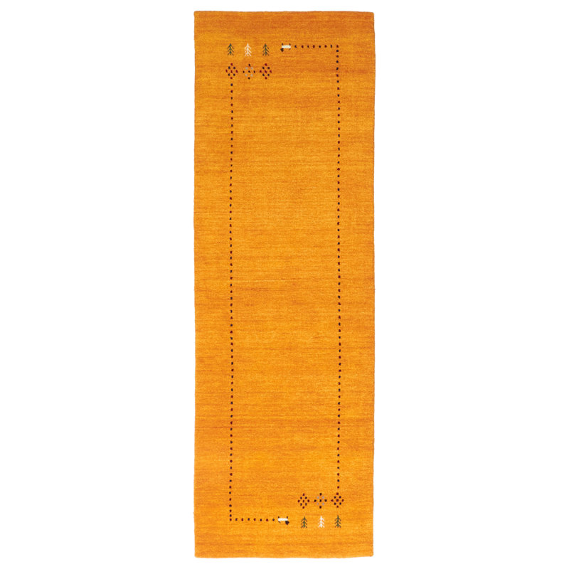 Kashkuli Gabbeh Orange Rug 2'6" x 7'10"