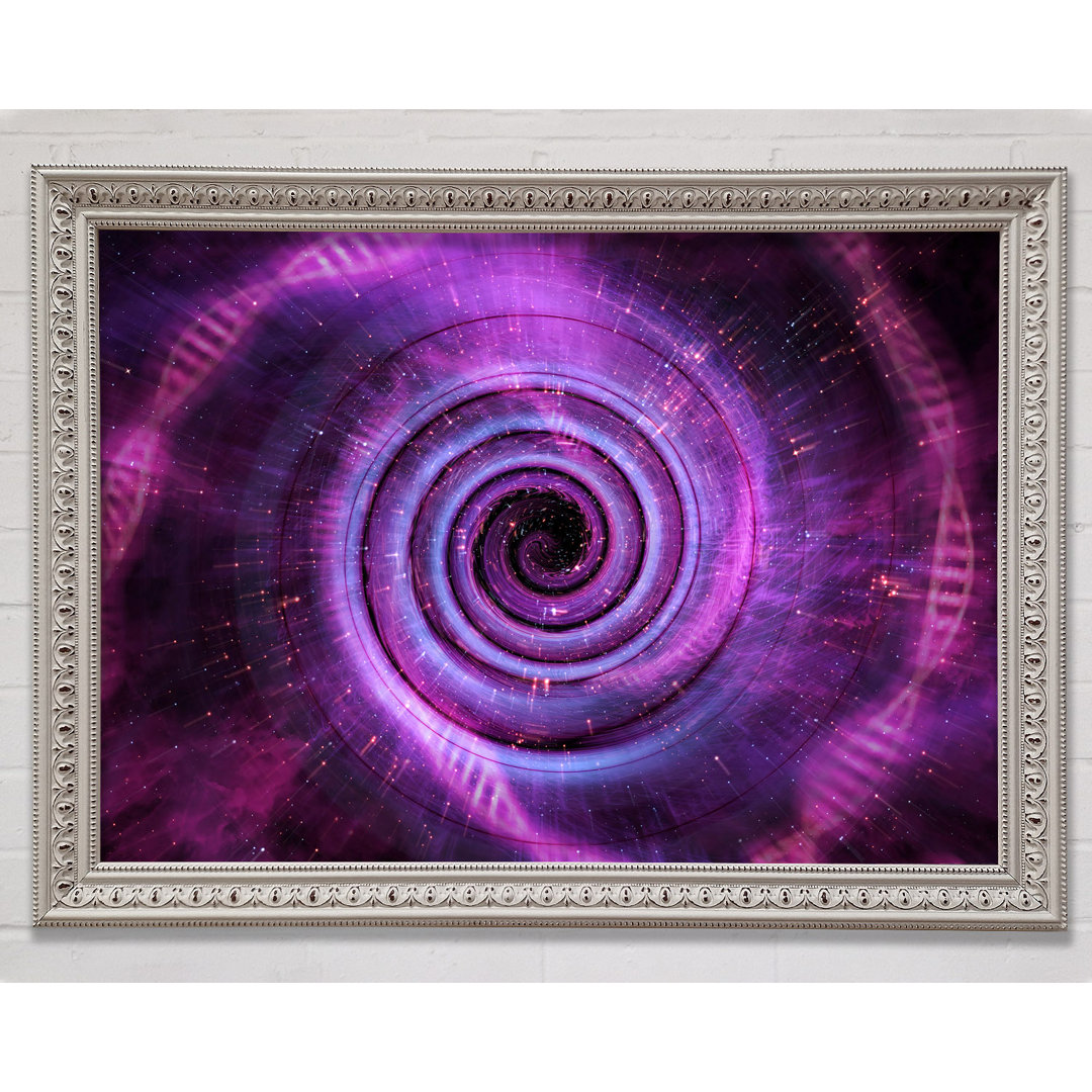 Wormhole Pink - Einzelner Bilderrahmen Kunstdrucke