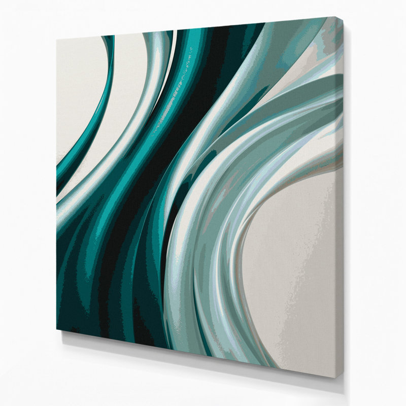 «Gradient Abstract 67», art mural sur toile grise, H 12 po x l 12 po