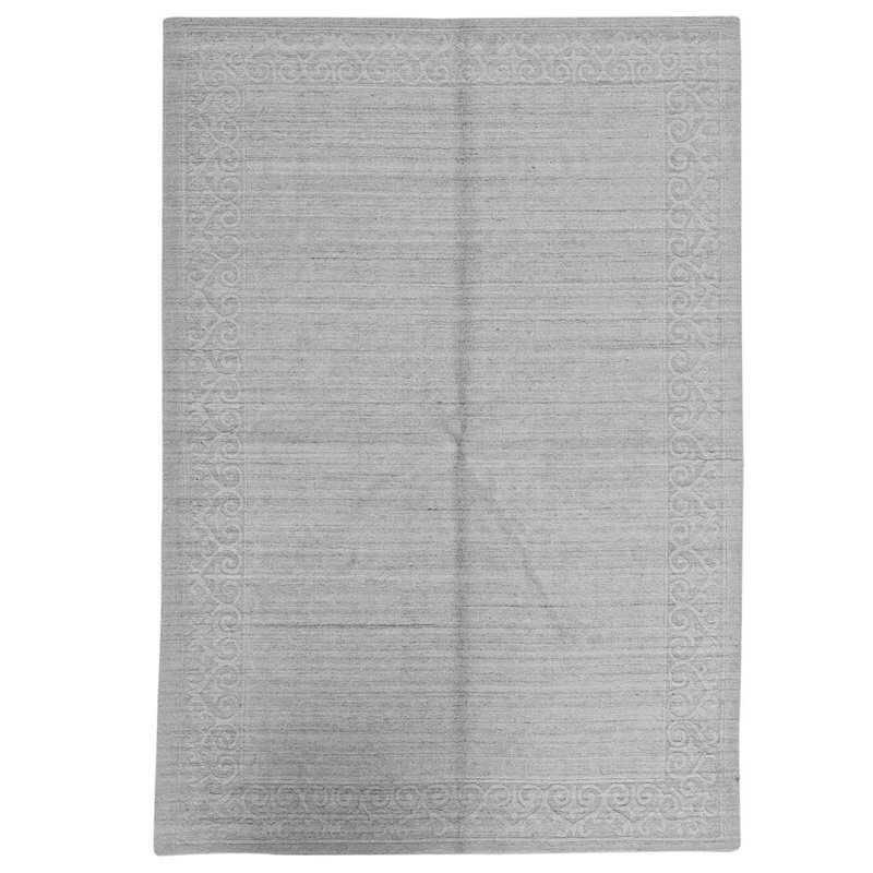 Southwestern Area Rug in Light Gray