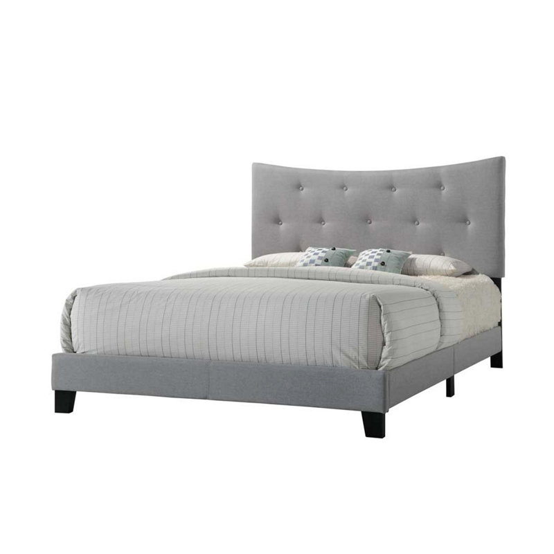 Bed with Tufted Headboard
