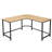 Carberg L-Shaped Metal Base Writing Desk
