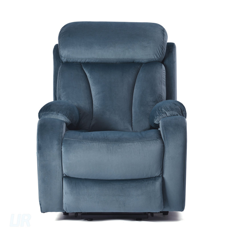 Power Lift Chair Recliner For Elderly With Remote Control, Electric Reclining Sofa, Comfortable And Safe, Blue Velvet