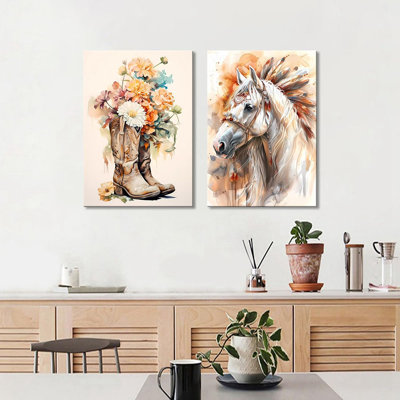 2 Piece Wrapped Canvas Print