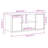 vidaXL TV Cabinet Engineered wood, Iron 39.4 x 15.7 x 19.7 in-1324135086