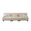 Canapé modulaire rembourré 3 places avec siège profond et tissu chenille rétro-843200130