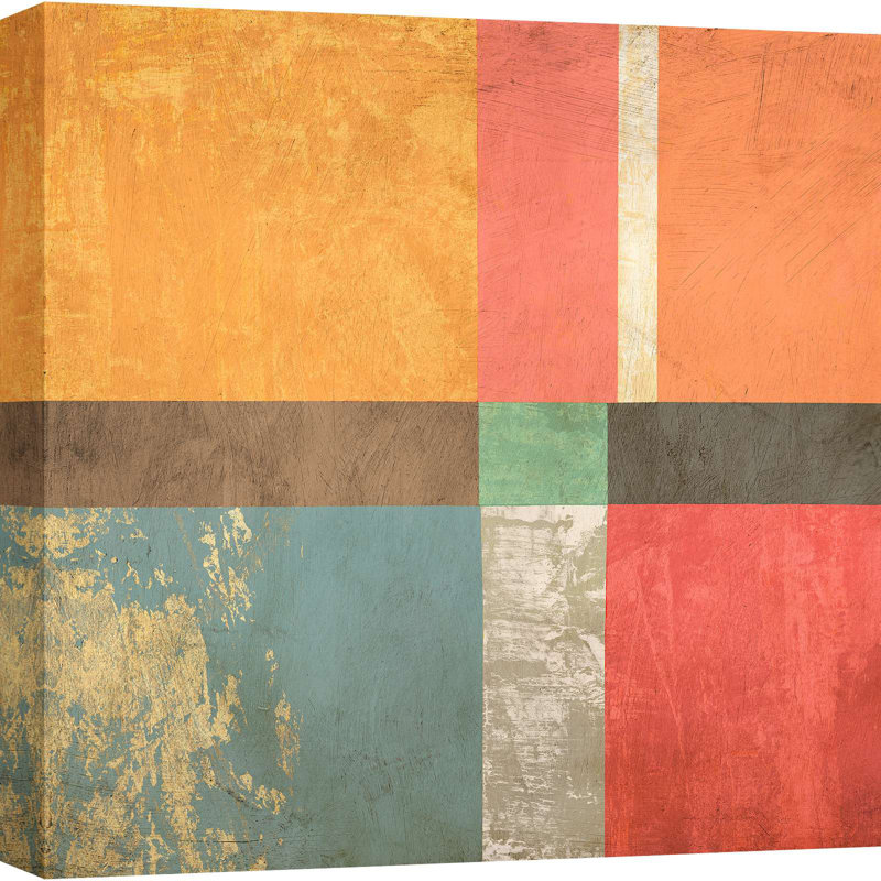 Abstract And Geometric Chromatica I by Sonne Taylor - Wrapped Canvas Print, 70cm H x 70cm W