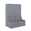 Grand lit escamotable avec coussin