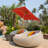 Kristofer 200cm X 150cm Rectangular Beach Parasol