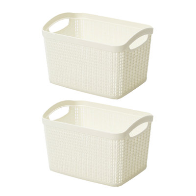JVL Plastic Decorative Basket