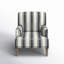 Fauteuil l 28,7 po Ariana avec pieds en bois massif et garniture cloutée-1905817665