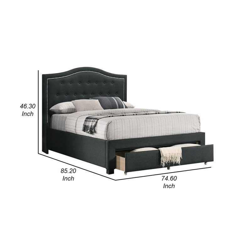 Gearlene Upholstered Platform Storage Bed, King