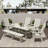 Laguna Rectangular Outdoor Dining Table Umbrella Hole , 71 " W 37 " D-1750438478