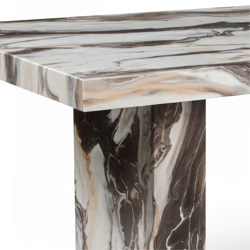 Table de salle à manger Cavira, H 36 po x l 72 po x P 39 po, Bois aggloméré, contreplaqué