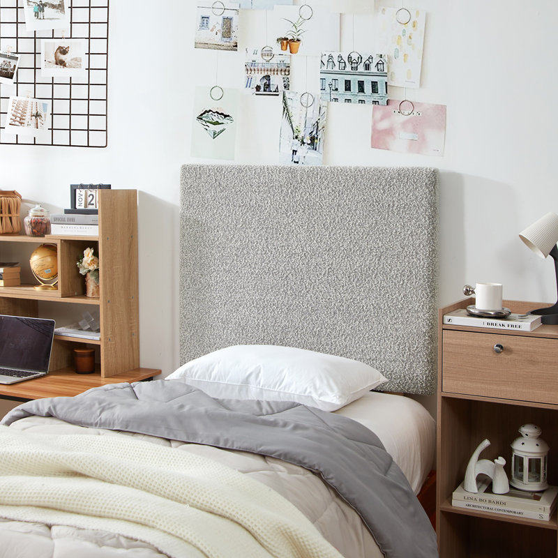 Tête de lit tapissier simple Villa XL, Gris clair