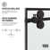 Elan 68-72" W x 74" H Sliding Frameless Shower Door with 3/8" Grid Clear Glass