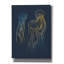 «Wallife Blue and Gold Jellyfishes» par Sabrina Balbuena, art mural épique sur toile, 40 po x 54 po
