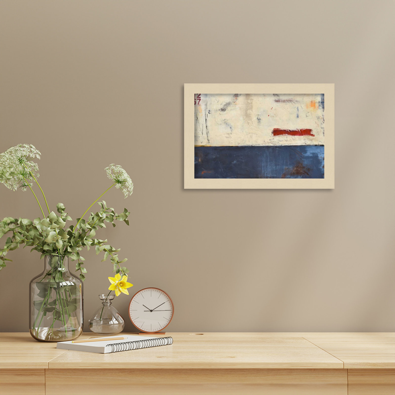 Label 1267 Print by Erin Ashley, Brown, 9" H x 13" W
