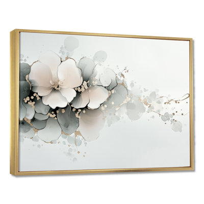 Encre de pivoines - art mural pivoine