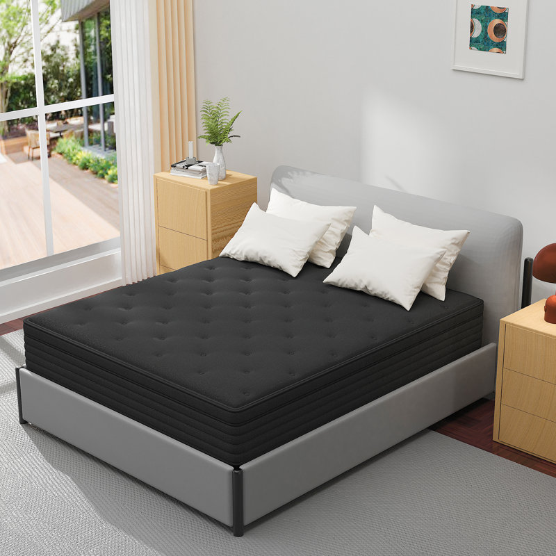 Medium Pocket Spring Hybrid Mattress With CertiPUR-US Certified Memory Foam, 8", King