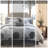 Knowles Grey 9-Piece Cal King Comforter Set with 100% Cotton Bed Sheets-697735598-697701089