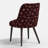Clare Dining Chair In Ditsy Dahlia Burgundy-124919313