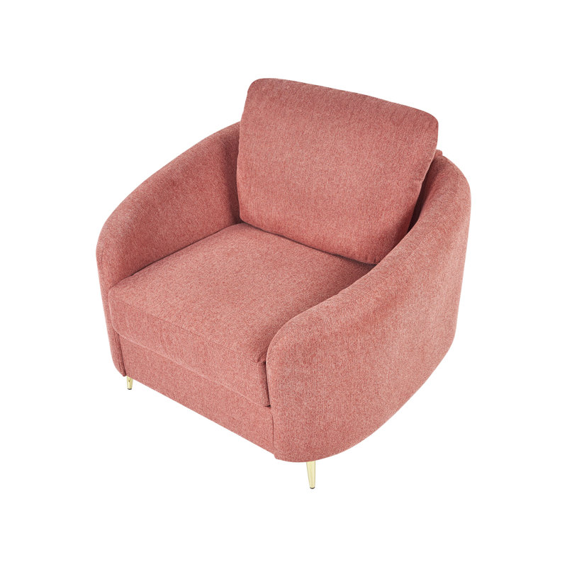 Hooven Upholstered Armchair, Pink