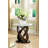 Romeville Glass Top End Table