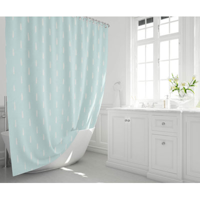 Long Drop Ultra-Thin Lightweight Shower Curtain