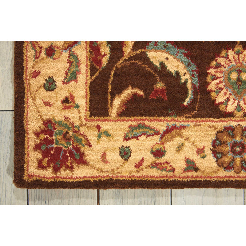Crownover Wool Oriental Indoor Rug, Rectangle 3'6" x 5'6"