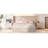 Upholstered LED Bed Frame with Storage Drawers and Wingback Headboard-66379558-66379555