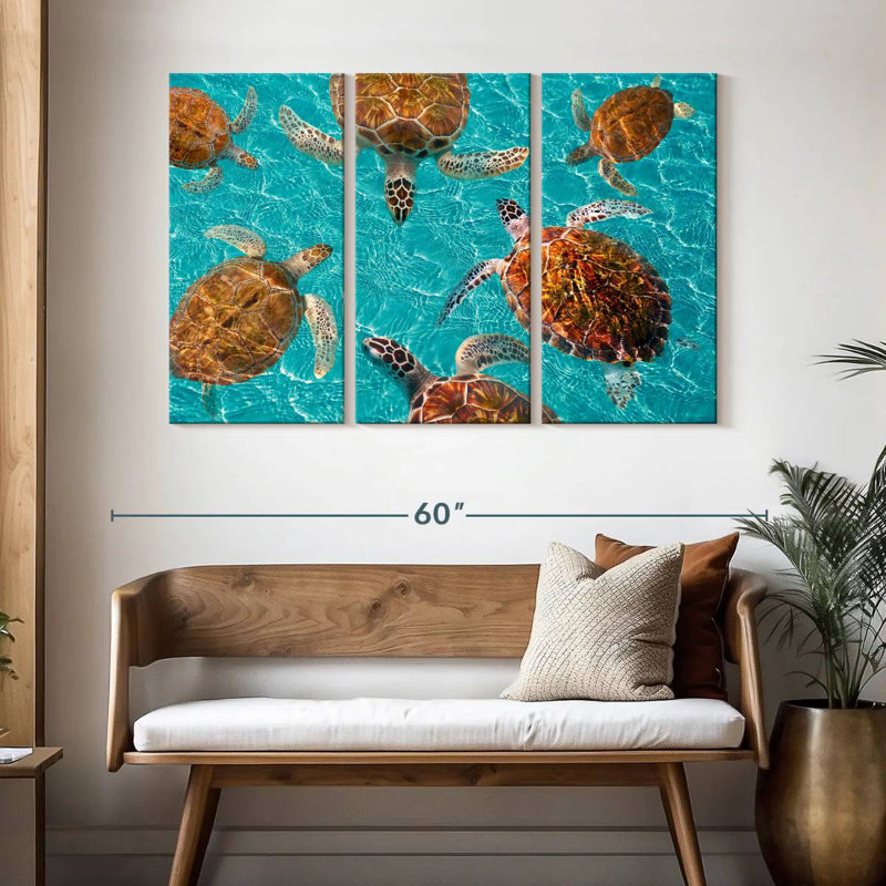 Brampt Turtles, 32" H x 50" W