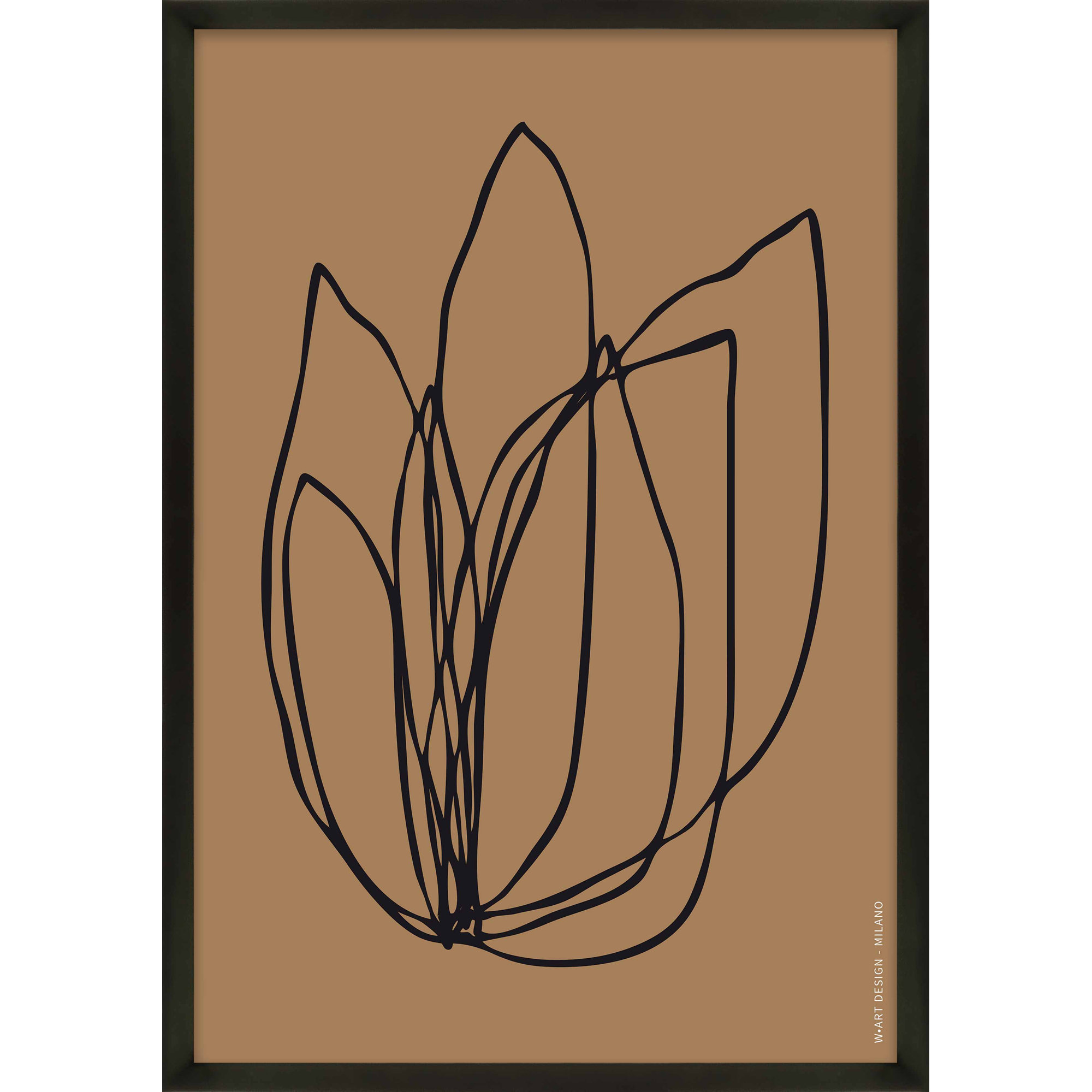 Tracings 1 by Romina Gadler, Black Framed Paper, 20" H x 14" W x 1.25" D