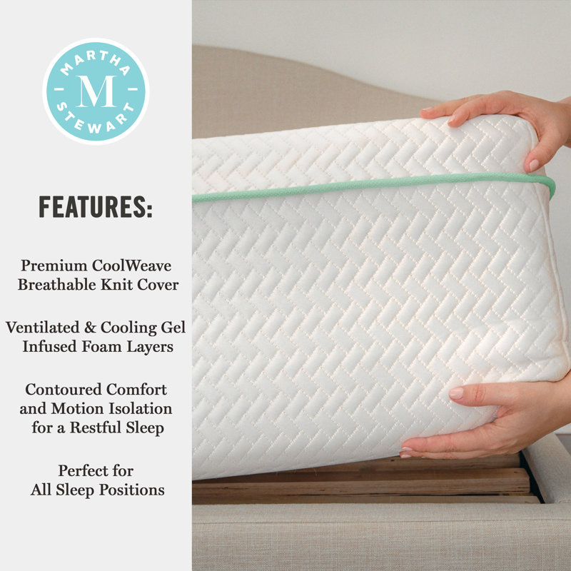 Twin 12" White Gel Memory Foam Adjustable Bed Mattress