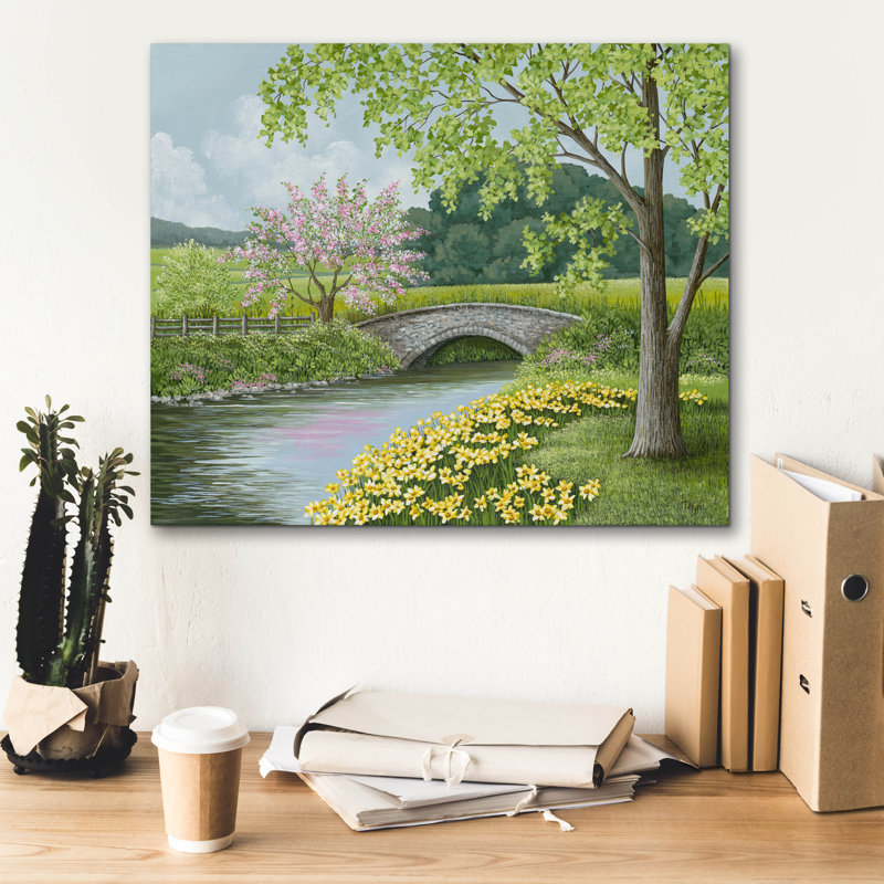 Toile épique «Stone Bridge» par Tanya Nyp, 24 po x 20 po, H 20 po x l 24 po