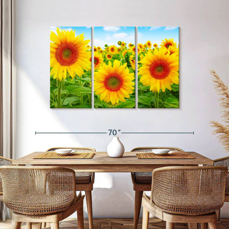Champ de tournesols Alvord, H 36 po x l 57 po