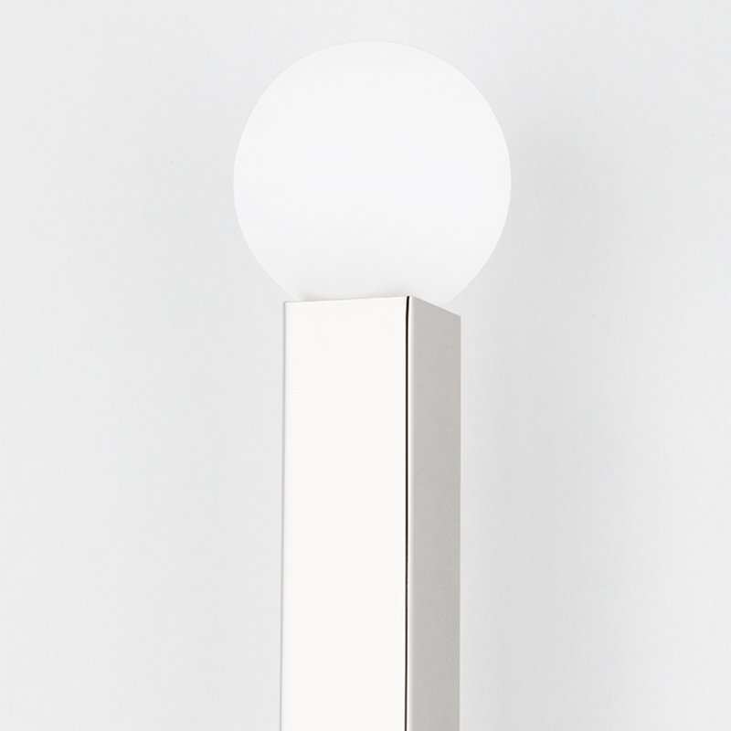 Peary Flush Mount, Polished Nickel