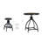 Kerome 5-piece Adjustable Round Bar Stool Set-102506921