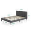 Lit plateforme tapissier Zinus-50919958-50919961