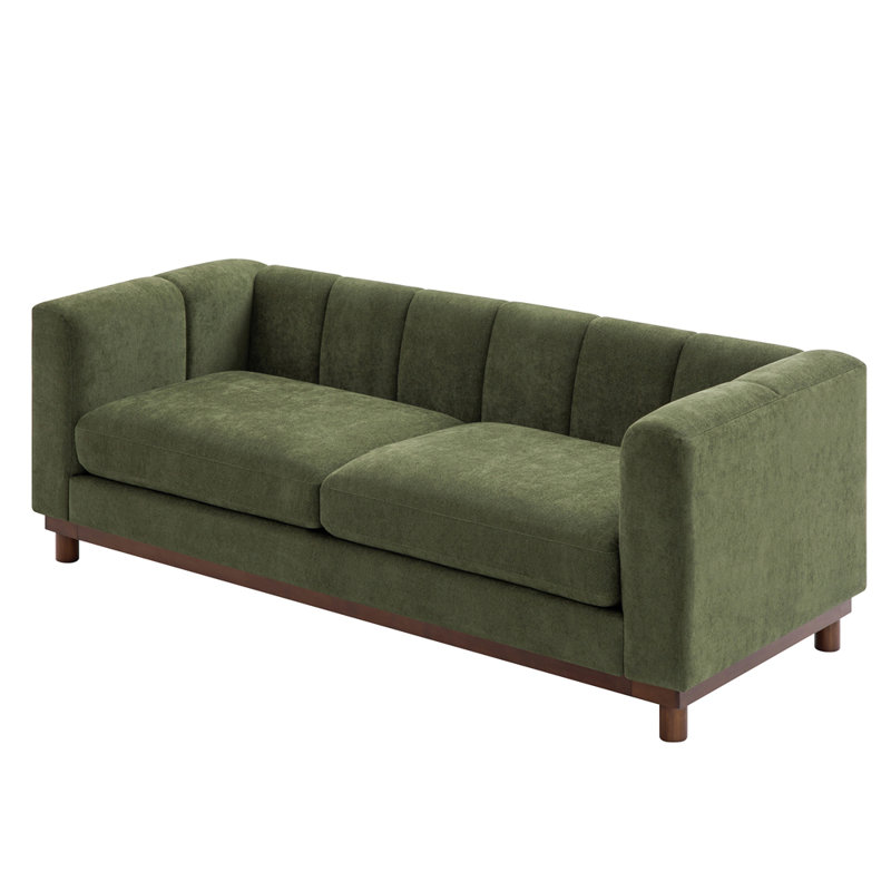 Canapé moderne 78,7 po pour canapé, salon, appartement et petit espace, Vert